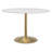 Eulema Oval Metal Base Dining Table-426030268
