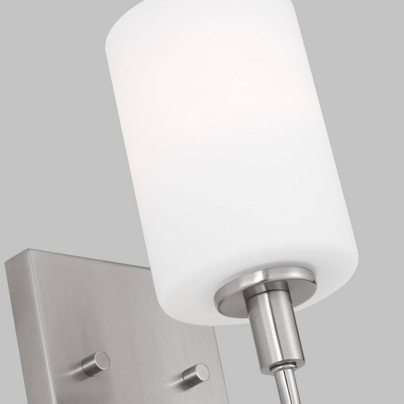 One Light Wall / Bath Sconce, Brushed Nickel