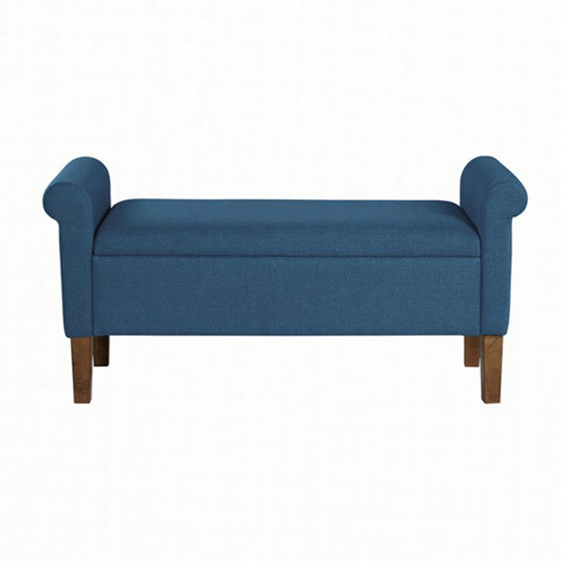 Banc de rangement en tissu