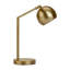 Lighting, H 19 po, lampe de table, métal doré, abat-jour doré, contemporain-1951464780