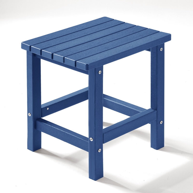 Table d'appoint 17 po rectangulaire PEHD, Marine