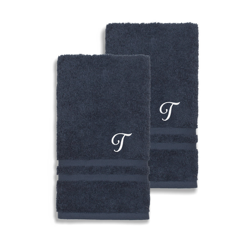 Débarbouillette 100% coton Denzi, Bleu marine, T