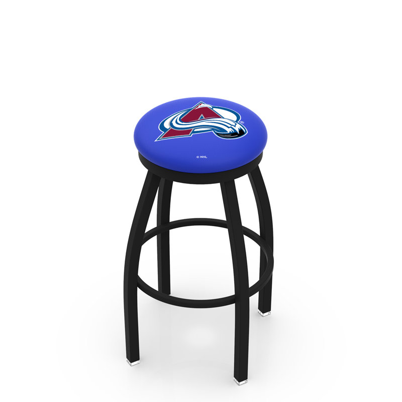 NHL Swivel Extra Tall Stool, Colorado Avalanche, Black, "Counter Stool (25" Seat Height)"