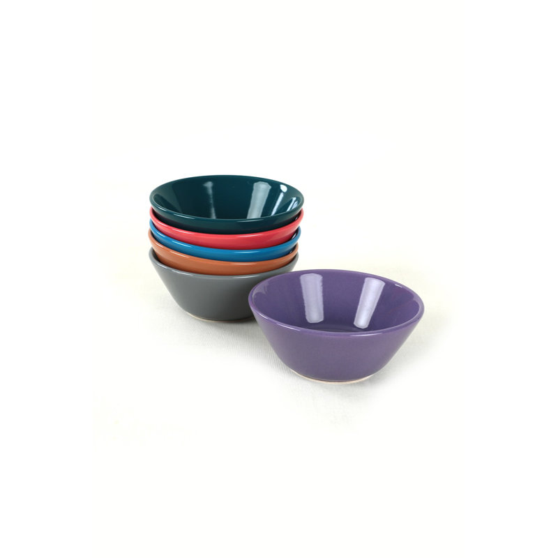 Latitude Run Annaleece 100% CERAMIC Salad Bowl, Multicolor
