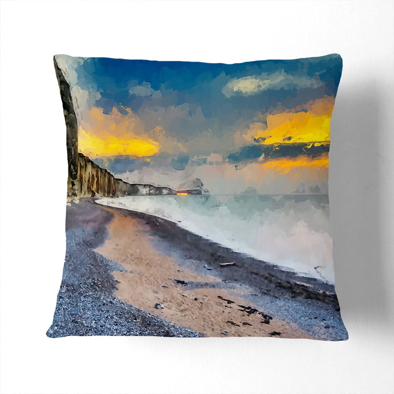 Square Throw Cushion, Black, 40cm H x 40cm W x 15cm D