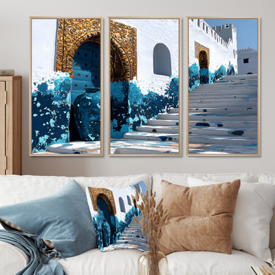 Maroc, Casablanca, Rabat, Kasbah, ensemble d'art mural
