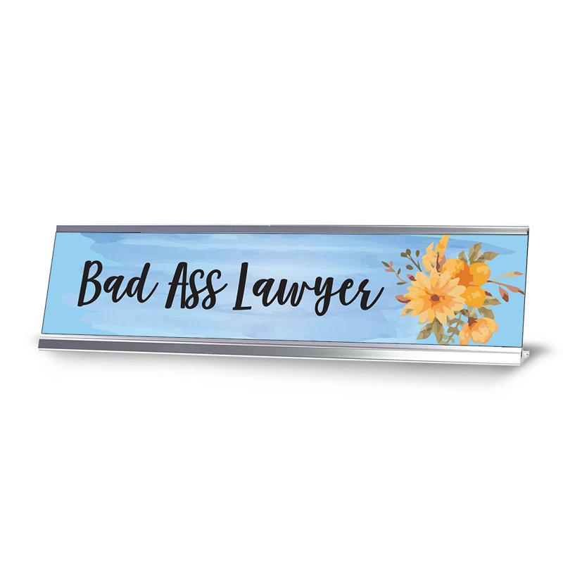 Enseigne de bureau Bad Ass Lawyer