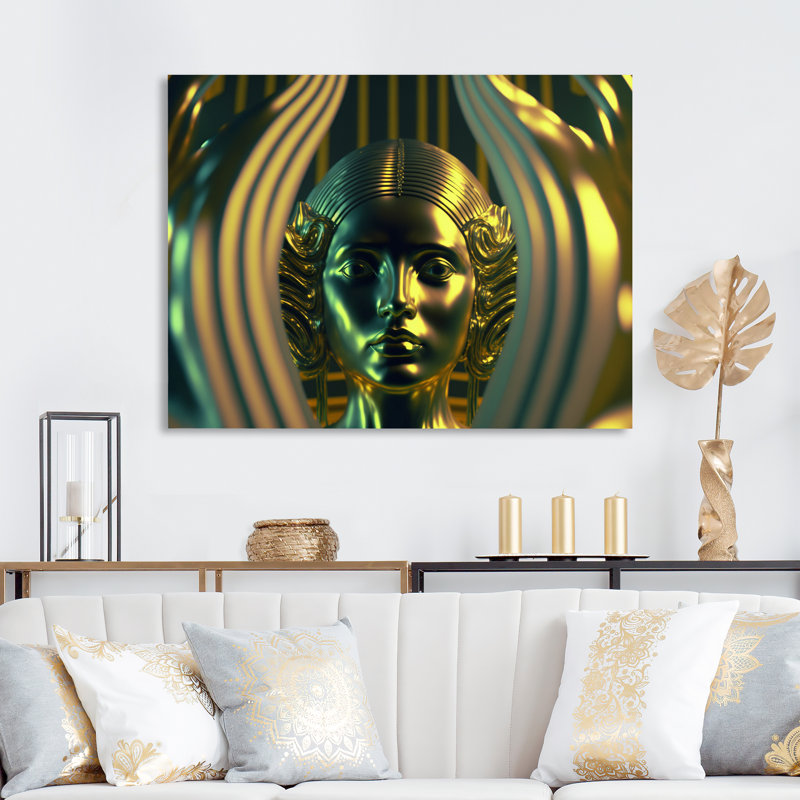 «Golden Queen of Consciousness II», reproduction sur toile, H 12 po x l 20 po x P 1 po, Toile tendue
