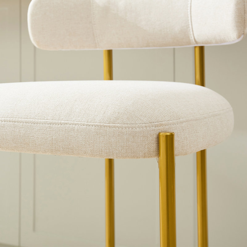 Ensemble de 2 tabourets de bar Maddox, Beige