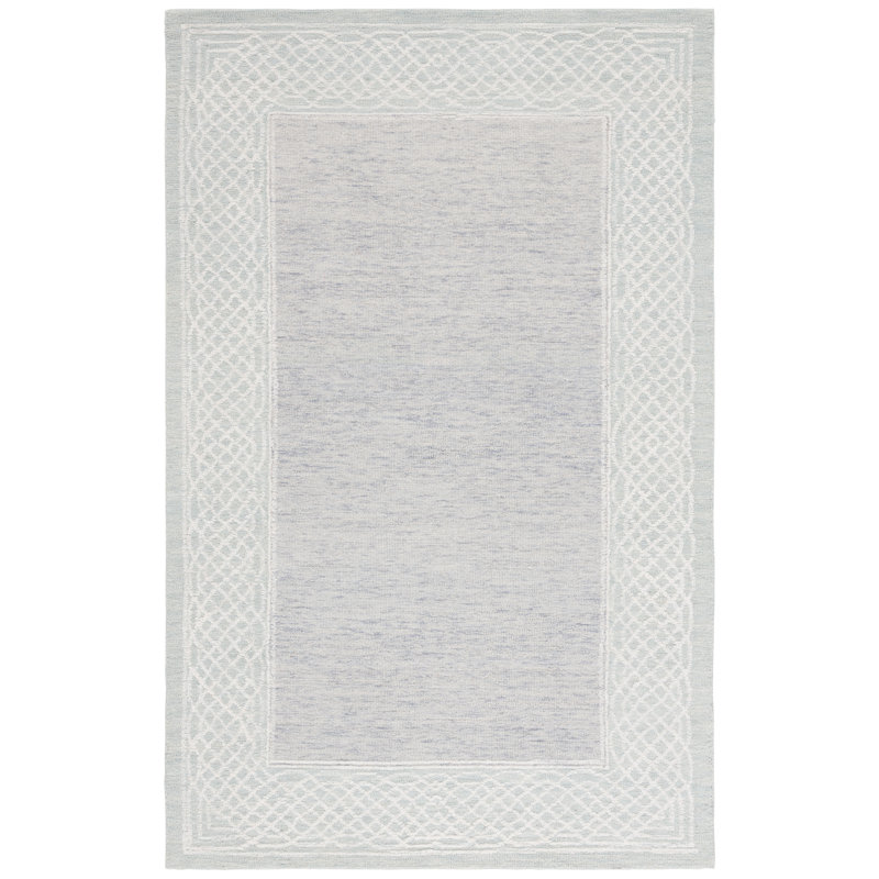 Tapis en laine touffeté à la main Ebony 275, Rectangle de 5 pi x 8 pi