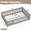 Lit double en bois massif avec garde-corps et porte-85292791-85292787