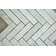 Bianco Carrara 1" x 4" Marble Herringbone / Chevron Mosaic Wall & Floor Tile
