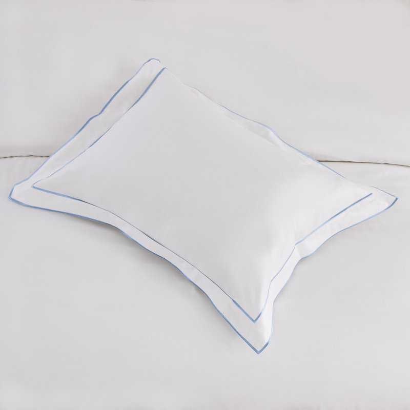 Evanston DUVET SET, Queen Duvet Cover + 2 Standard Shams, Blue