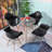 Lorel Round Glass Top Solid Wood Base Dining Table