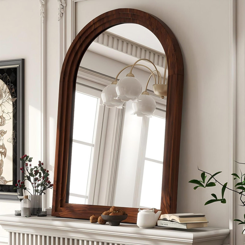 Miroir de salle de bain, 40 po x 30 po, Brun