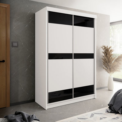 Annan 2 Door Solid + Manufactured Wood Wardrobe