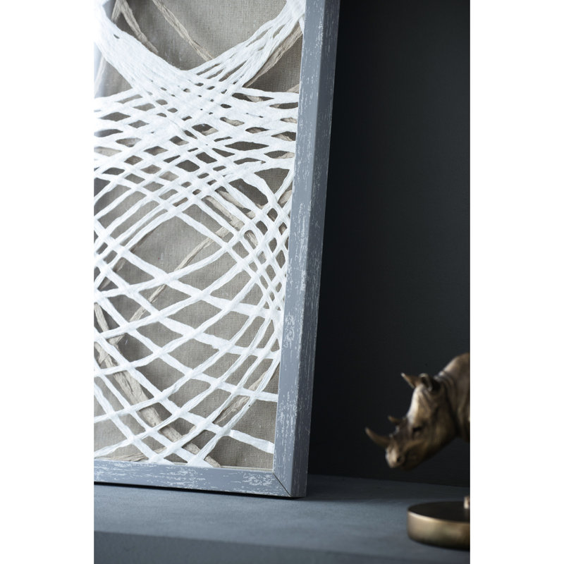 Of 2 Paper Leaf Shadow Box Wall Ornament, 23.5X1x35.5", Gray-Washed Frame, Intricate Paperwork, Enhances Contemporary Office & Family Ornamentation, Gray Washed Craft, Decorates Offices Families