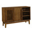 Buffet avec rangement spacieux, conception cannelée de style campagnard, convient à plusieurs pièces comme console de télévision et plus encore