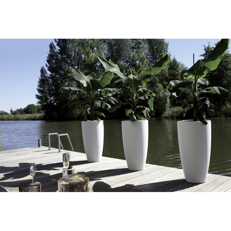 Pot Planter, 53.2cm H x 29.5cm W x 29.5cm D, White