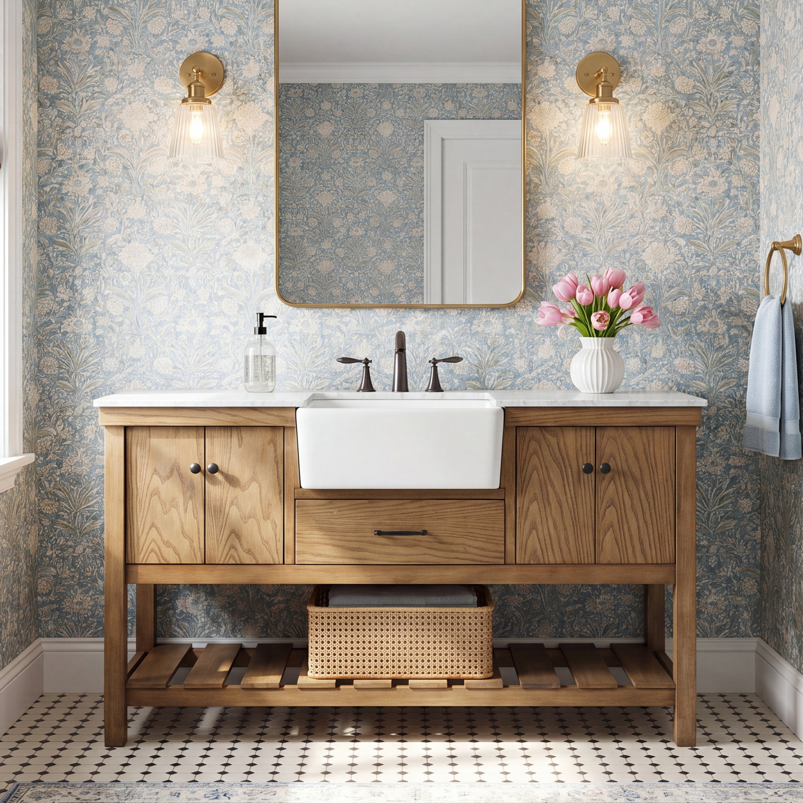 Pelaghia 60'' Single Bathroom Vanity, Blue