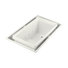 Sok Overflowing Bath Tub in White with Effervescence, Chromatherapy and Right Hand Drain