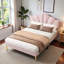 Aarna Velvet Upholstered Bed-372925967-372925955