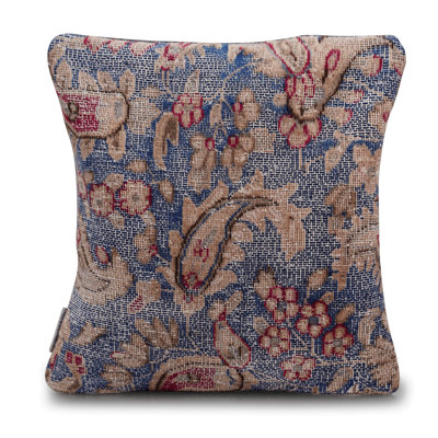 100% Wool Throw Square Pillow Cover & Insert