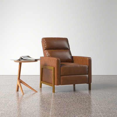 Fauteuil inclinable rembourré Antwine, noir