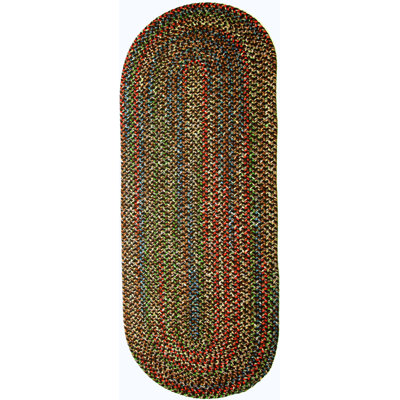 Tapis intérieur/extérieur brun tressé géométrique Deckerville