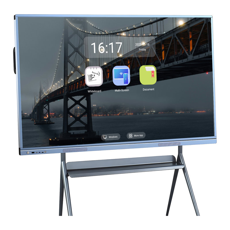 JYXCN 4K UHD Smart Board 86 po, écran tactile numérique, calendrier électronique, tableau blanc interactif tout-en-un, tableau blanc interactif et système d'exploitation Android et Windows