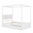 Wood Canopy Bed With Trundle Bed -72895108