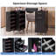 Nail Desk,Professional Manicure Table with Wrist Rest,2 Drawers&Cabinet,Nail Station Beauty Technician Desk with Electric Dust Collector& Dust Bag,Nail Table with Pull-out Locker&8 Metal Legs (Black)