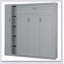 Murphy Bed Wall Bed With Shelves, Wardrobe And LED Lights-1230547486-1230547487