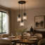 3 - Light Matte Black Cylinder Pendant