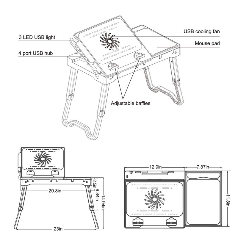 Mikyia Laptop Tray