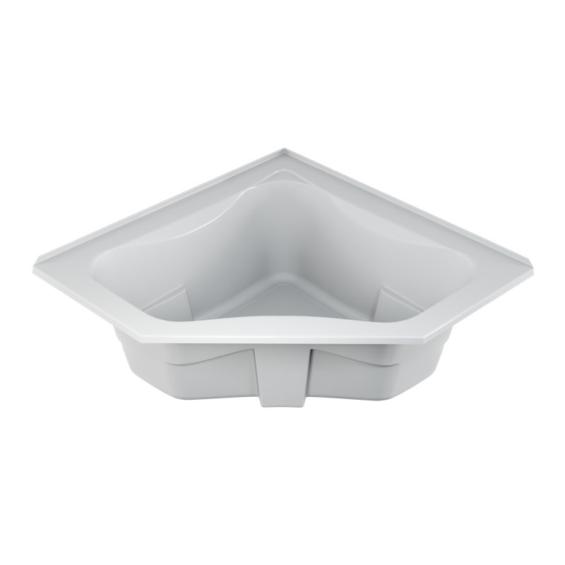 Baignoire d'angle de 60 po x 60 po Signature, Blanc, Droite, Baignoire de trempage