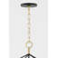 Luminaire suspendu 8 lumières Bedford Hills - finition laiton vieilli / noir
