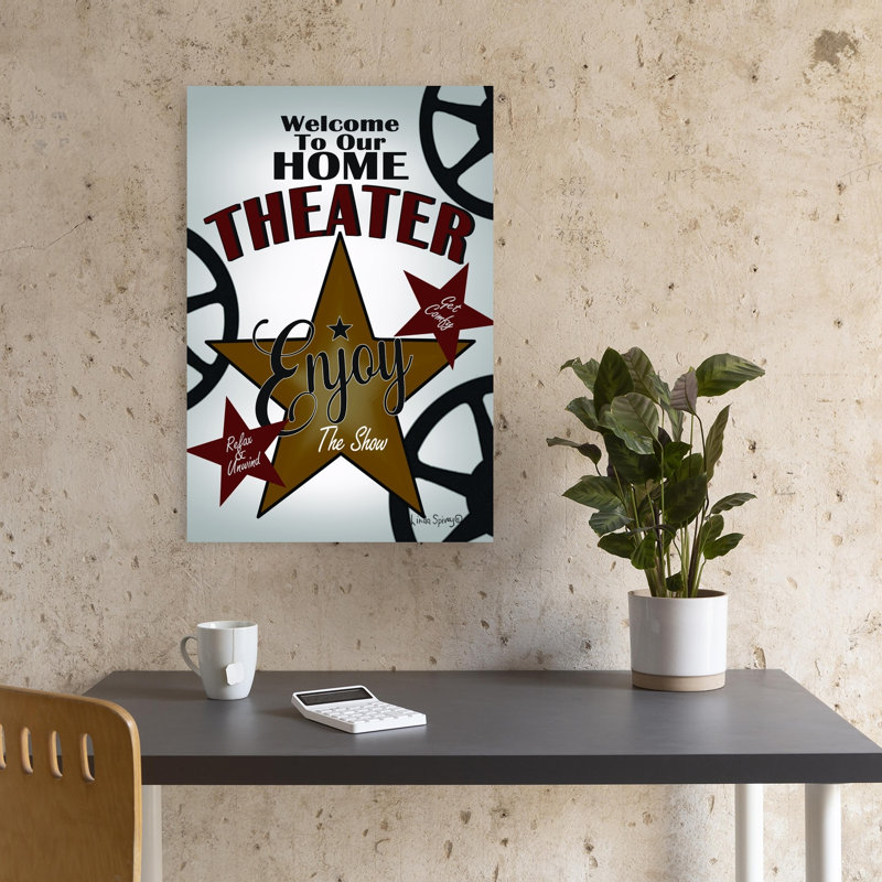 «Enjoy The Show Vintage Abstract Architecture Landscape», reproduction d'art mural, H 18 po x l 12 po