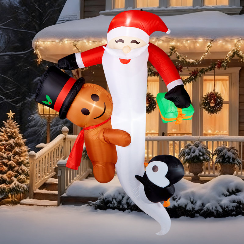 Décoration de Noël gonflable suspendue pour l'extérieur
