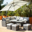 Allena 9 - Person Garden Lounge Set with Cushions-345140957-353801218-353801219
