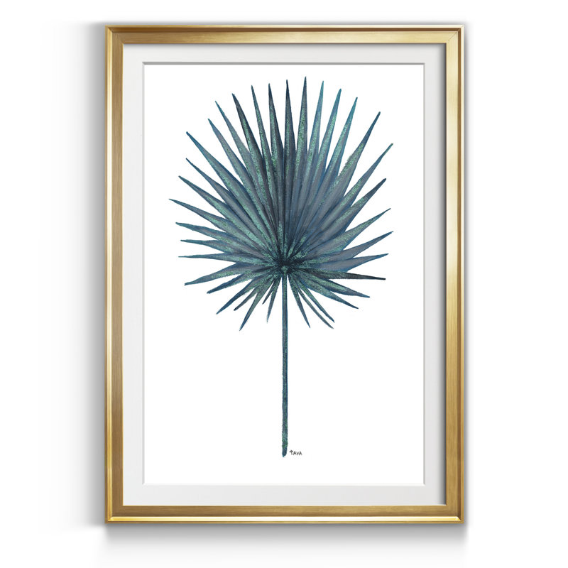 «Blue Oasis II», reproduction d'art sur papier encadré, Doré, H 18,5 po x l 24,5 po x P 1,5 po