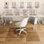 Beveled Edge Glass Chair Mat with Polished Edge Clear Office Chair Mat, Glides Smoothly, Suitable for Carpet or Hardwood Floors