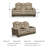 75 " Faux Leather Loveseat Power Reclining