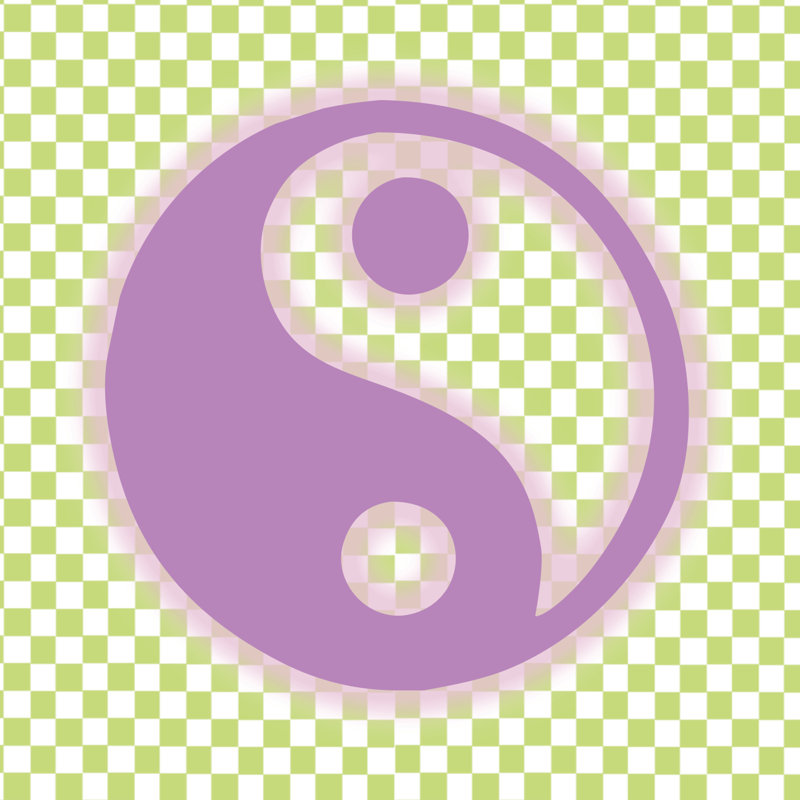 Yin And Yang - Wrapped Canvas Print, 122cm H x 122cm W