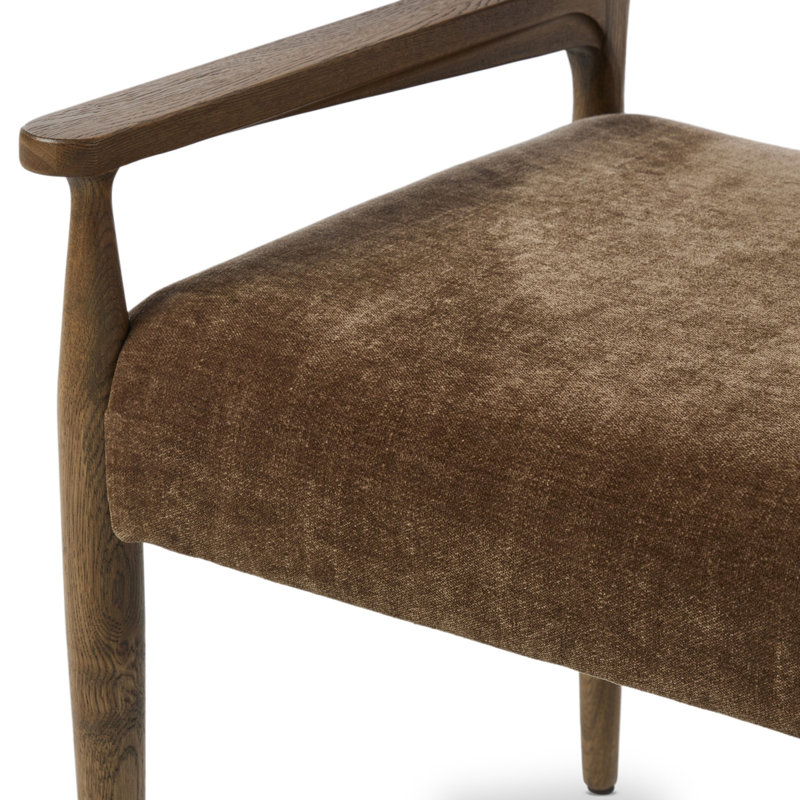 Jayla Upholstered Arm Chair, Toasted Oak, Monte Olive