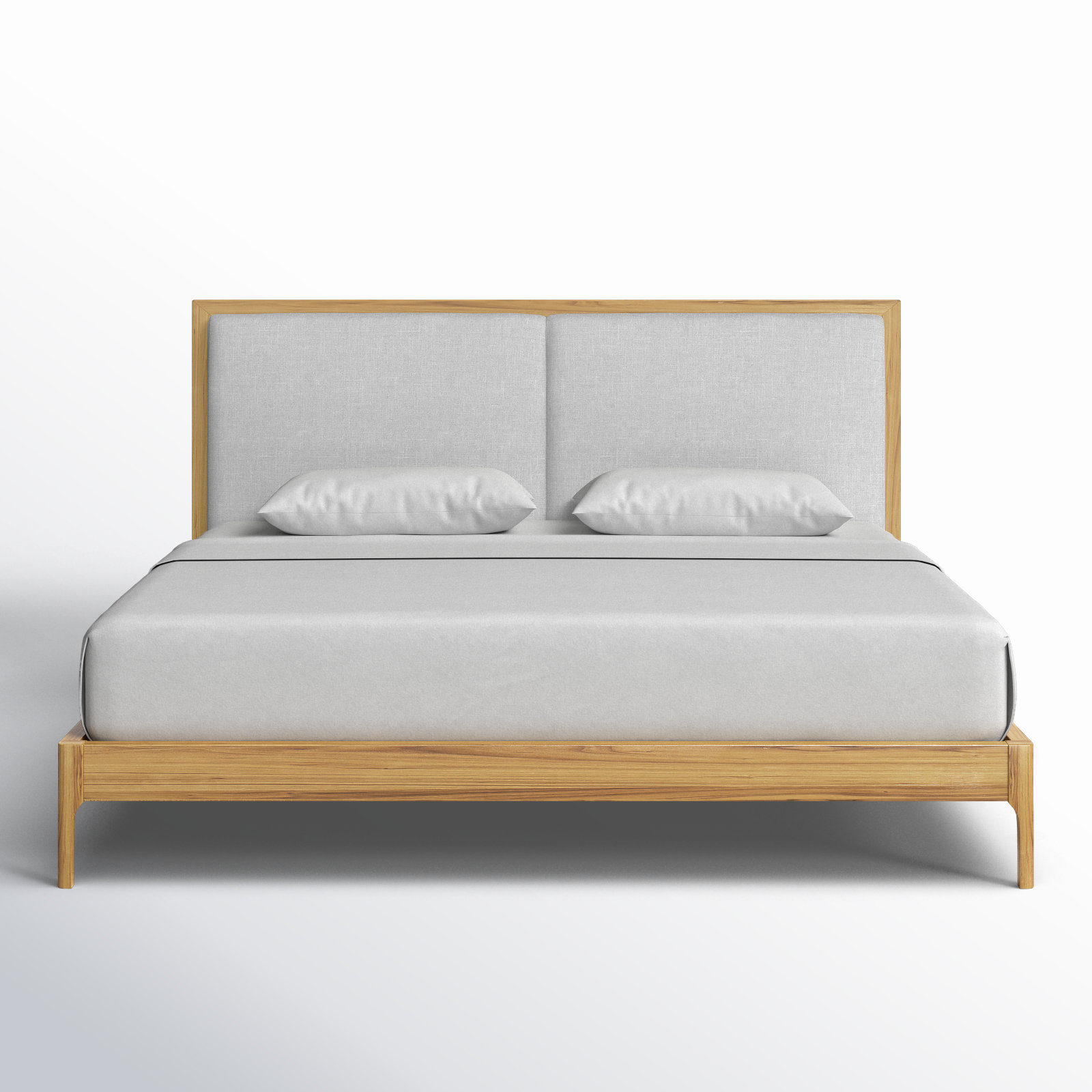 Chisa Upholstered Bed, King, Natural