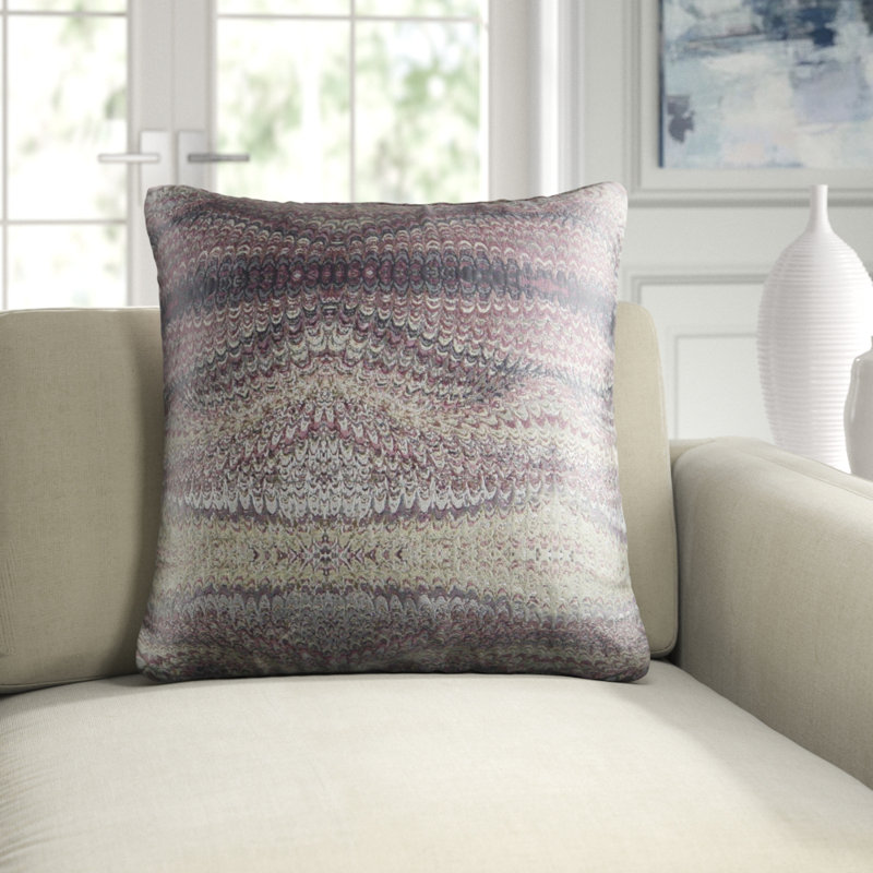 Magma Pillow Cover & Insert, Rose, Square 20"