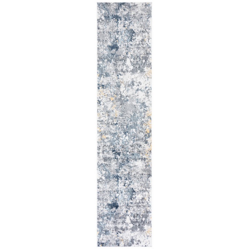 Ethellee Performance Abstract Rug, Runner 2' x 9'