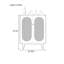 20 Pair Shoe Storage Cabinet