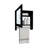BOTIQ 19.7" H x 17.7" W Mirror Medicine Cabinet with Towel Rack, One door with Two interior Shelves for Bathroom, Kitchen-383190474